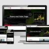 The Design Portfolio - WordPress Websites - Peace and Calm Yoga by M-site and blue website