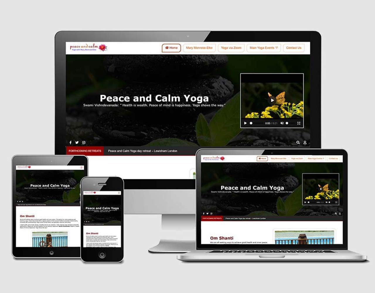 Design Project - WordPress Design and Development for Peace and Calm